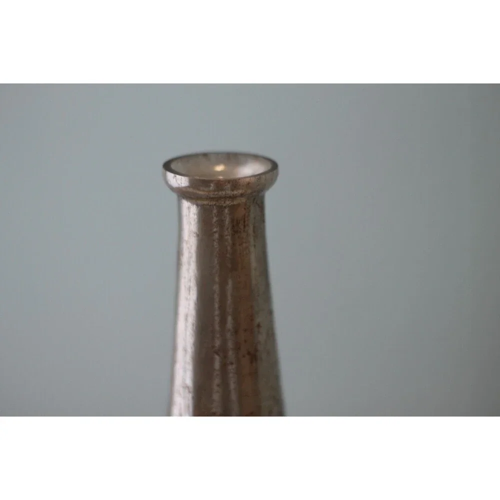 Conical Gold & Gray Vase 13